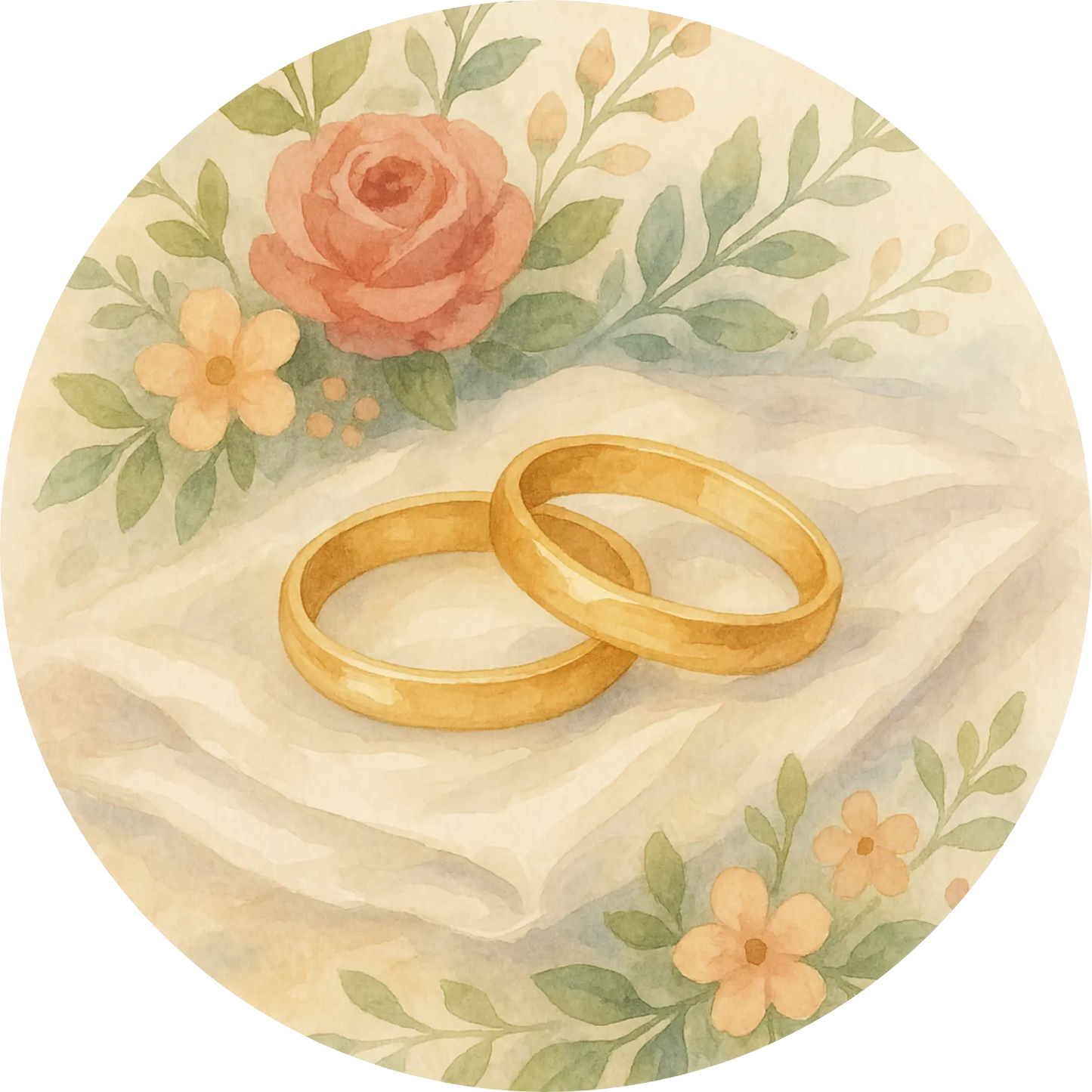 Tortenaufleger Hochzeit, Verlobung & zum Hochzeitstag – Essbares Fondantbild (Erwachsene, rund ∅ 20 cm) - Tisch&Torte