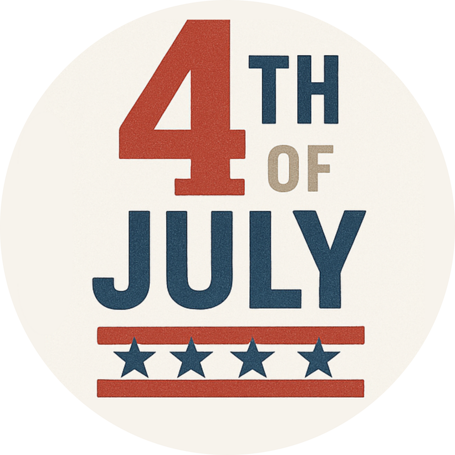 „Stars & Stripes Forever“ in typografischer Gestaltung – patriotisches Statement für den 4. Juli.