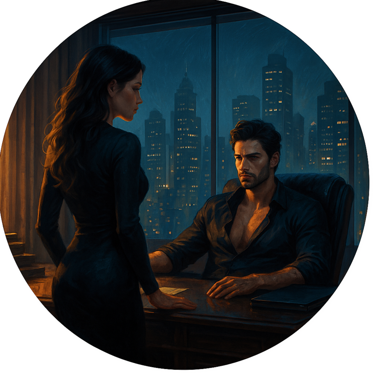 Tortenaufleger "Dark Romance & BookTok" – Essbares Fondantbild (rund ∅ 20 cm) Mein Shop