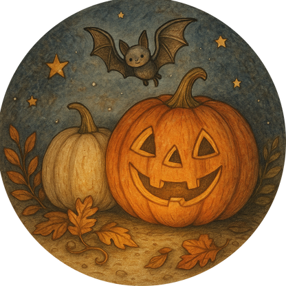 Tortenaufleger Halloween – Essbares Fondantbild (rund ∅ 20 cm) Mein Shop