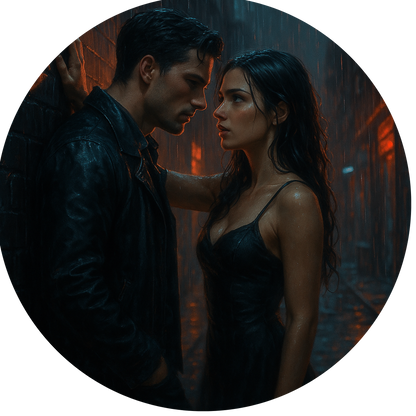 Tortenaufleger "Dark Romance & BookTok" – Essbares Fondantbild (rund ∅ 20 cm) Mein Shop