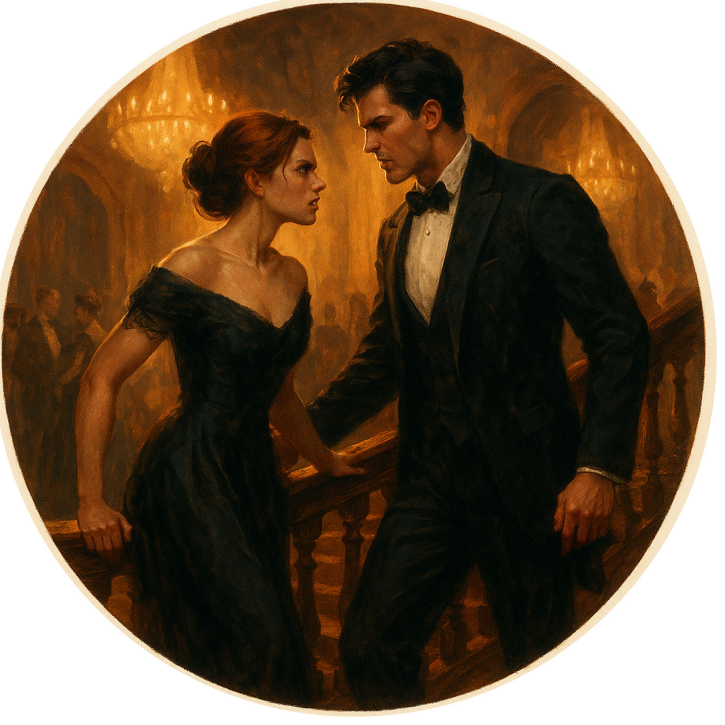 Tortenaufleger "Dark Romance & BookTok" – Essbares Fondantbild (rund ∅ 20 cm) Mein Shop