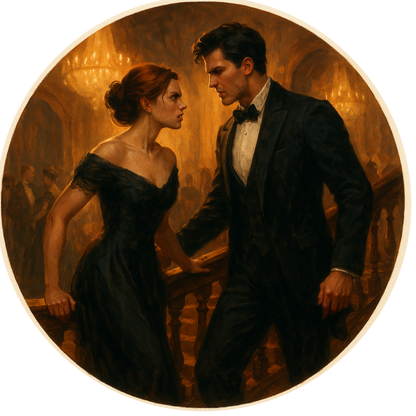 Tortenaufleger "Dark Romance & BookTok" – Essbares Fondantbild (rund ∅ 20 cm) Mein Shop