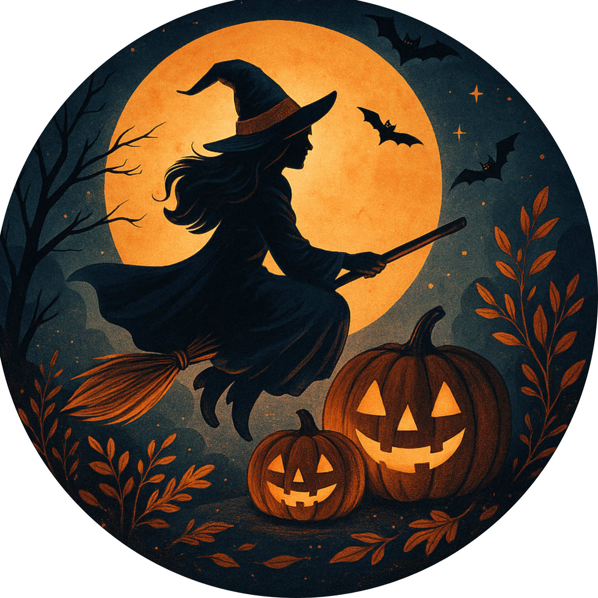 Tortenaufleger Halloween – Essbares Fondantbild (rund ∅ 20 cm) Mein Shop