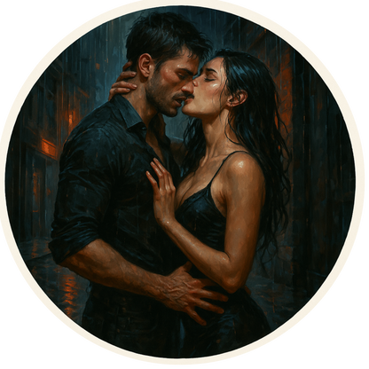 Tortenaufleger "Dark Romance & BookTok" – Essbares Fondantbild (rund ∅ 20 cm) Mein Shop