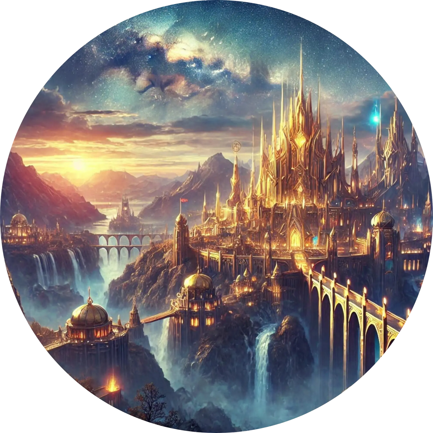 Tortenaufleger Nordische Mythologie – Essbares Fondantbild (Erwachsene, rund ∅ 20 cm) - Tisch&Torte