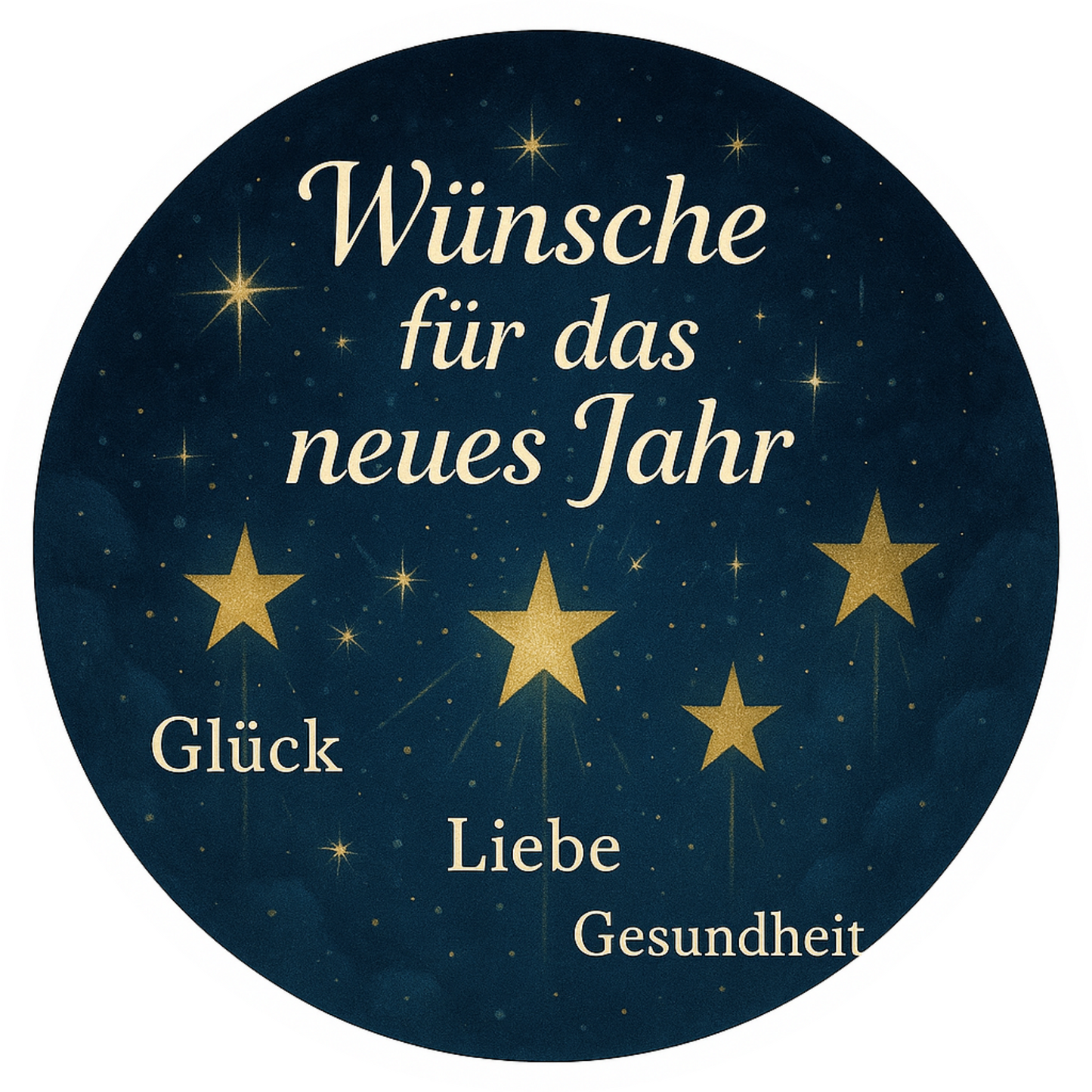 Tortenaufleger „Silvester“ – Essbares Fondantbild (rund ∅ 20 cm) Mein Shop