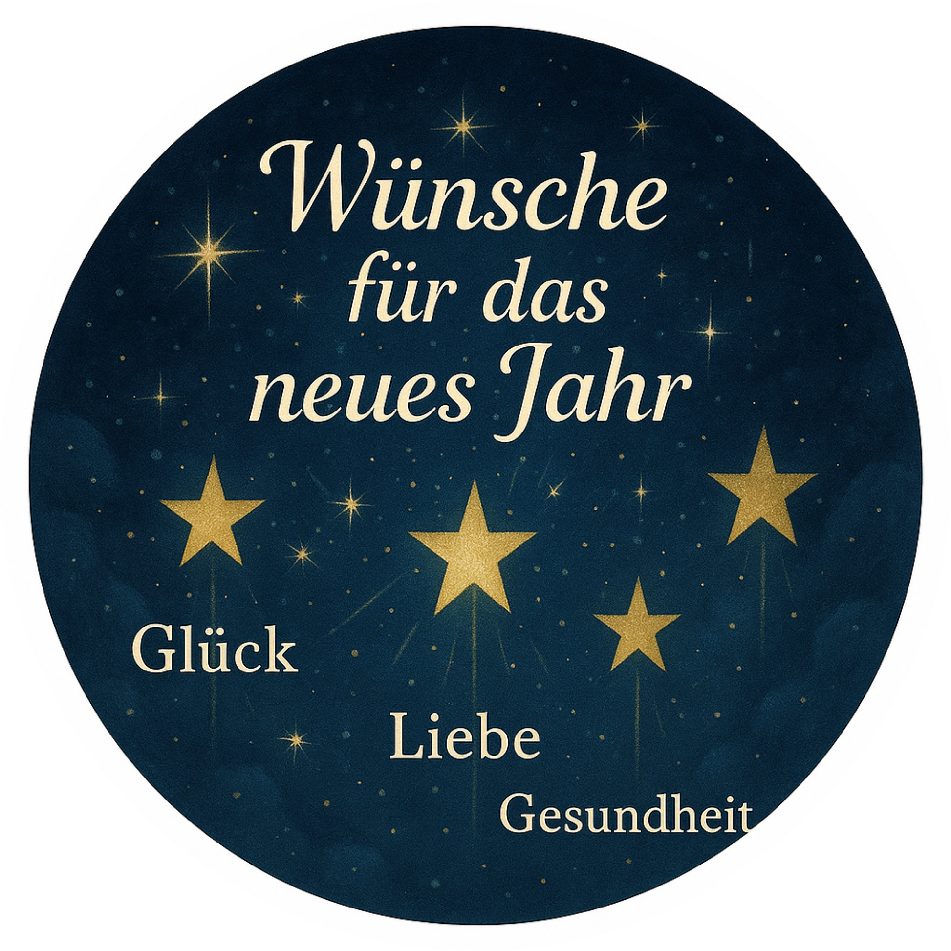 Tortenaufleger „Silvester“ – Essbares Fondantbild (rund ∅ 20 cm) Mein Shop