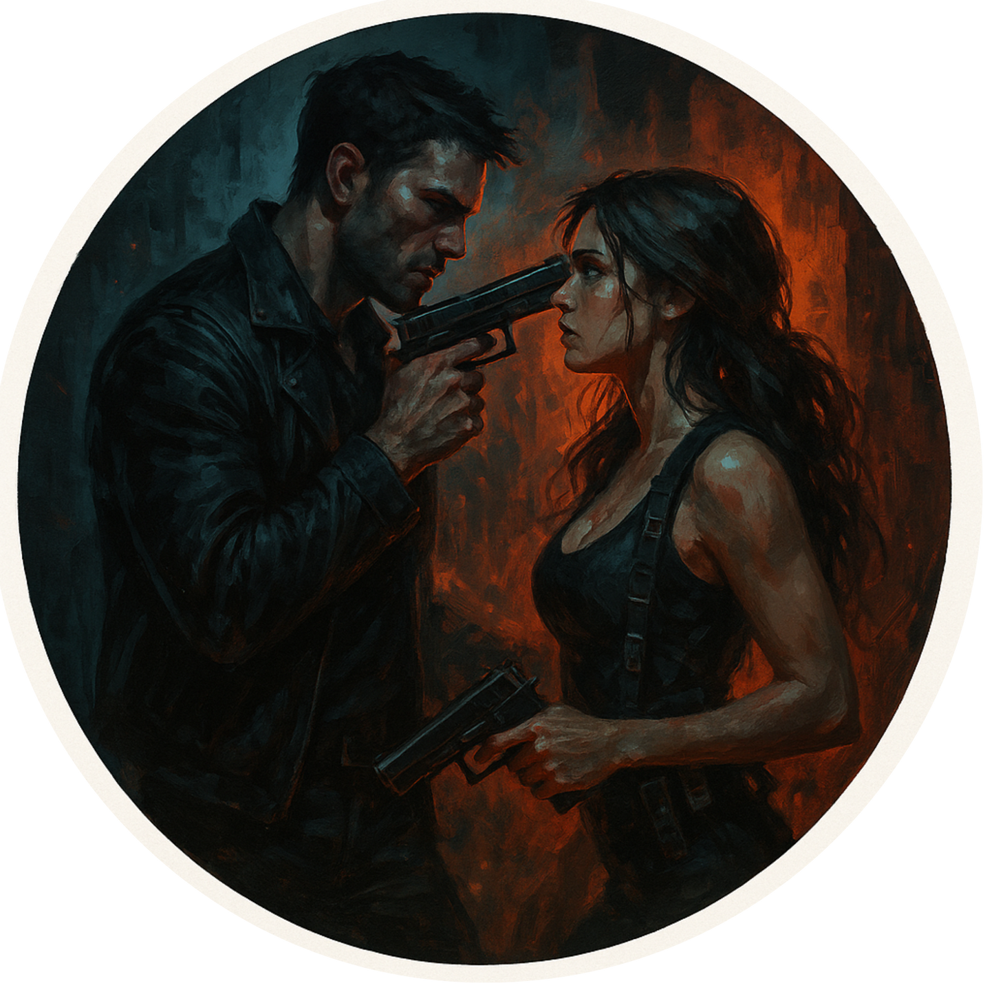 Tortenaufleger "Dark Romance & BookTok" – Essbares Fondantbild (rund ∅ 20 cm) Mein Shop