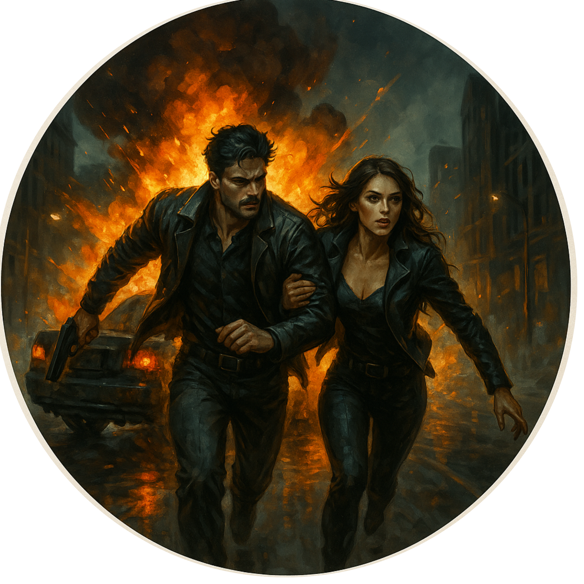 Tortenaufleger "Dark Romance & BookTok" – Essbares Fondantbild (rund ∅ 20 cm) Mein Shop