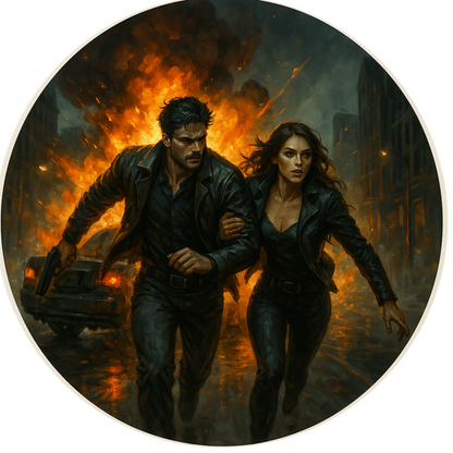 Tortenaufleger "Dark Romance & BookTok" – Essbares Fondantbild (rund ∅ 20 cm) Mein Shop