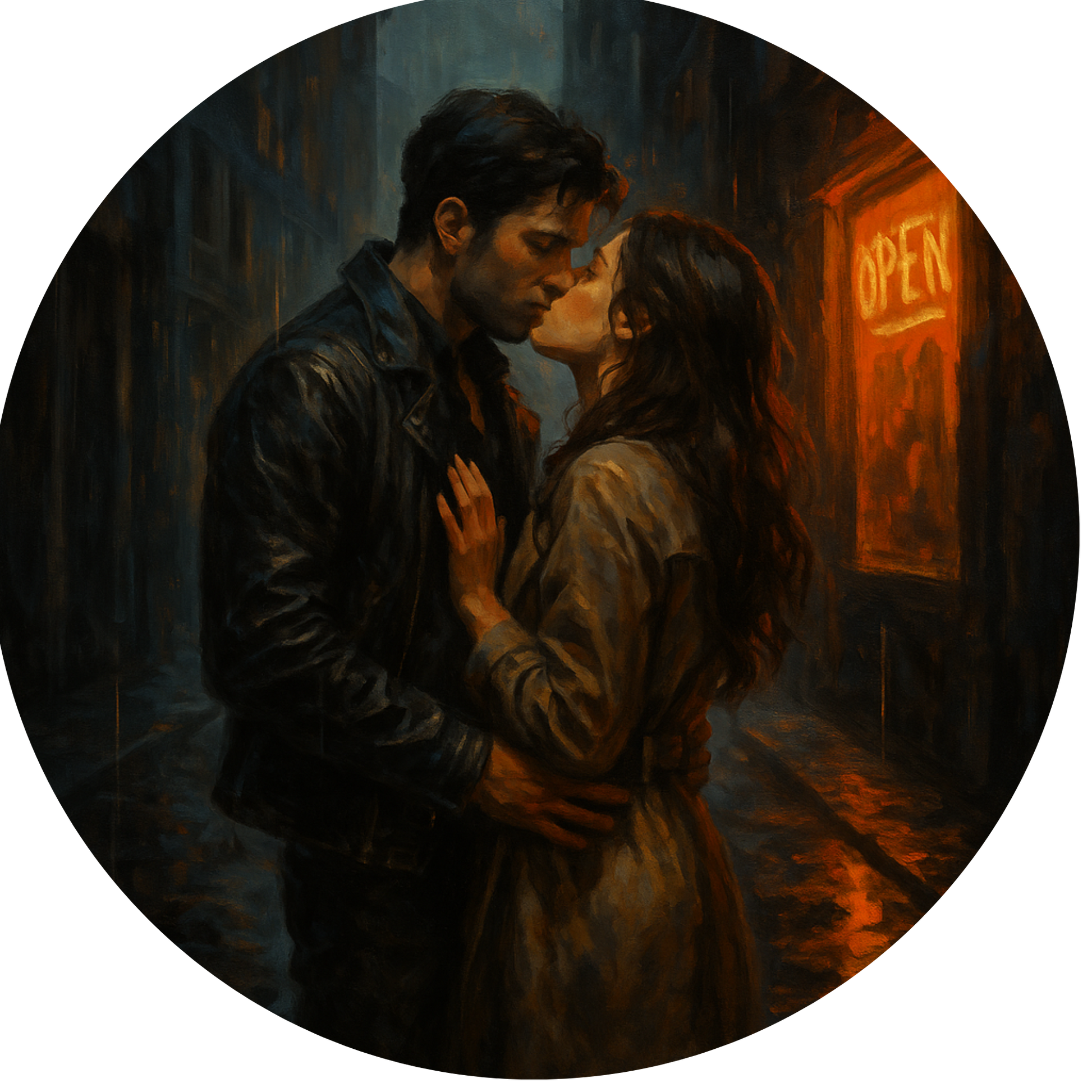 Tortenaufleger "Dark Romance & BookTok" – Essbares Fondantbild (rund ∅ 20 cm) Mein Shop