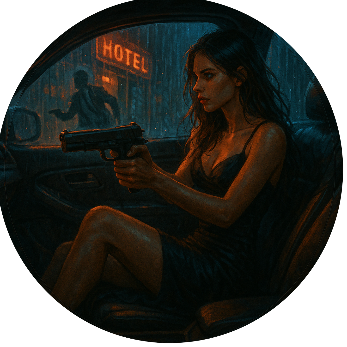 Tortenaufleger "Dark Romance & BookTok" – Essbares Fondantbild (rund ∅ 20 cm) Mein Shop