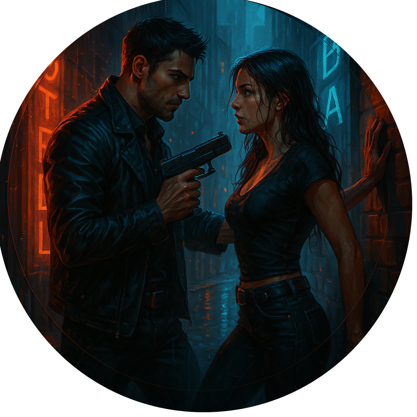 Tortenaufleger "Dark Romance & BookTok" – Essbares Fondantbild (rund ∅ 20 cm) Mein Shop