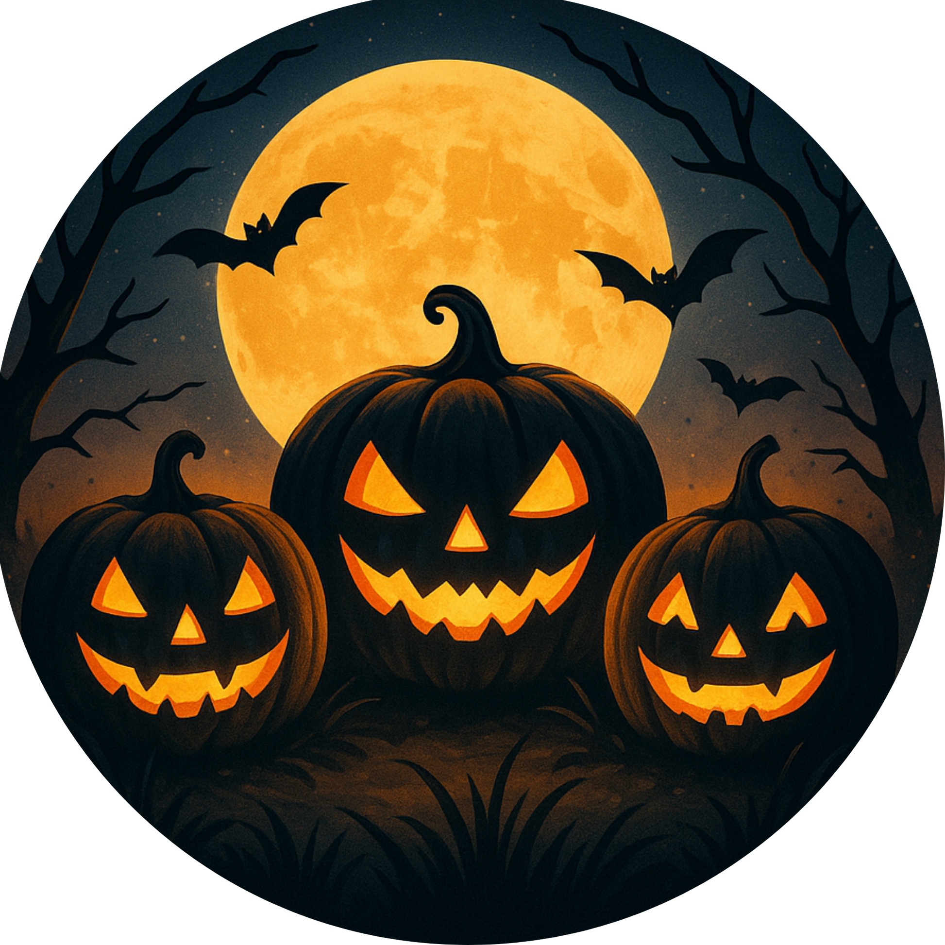 Tortenaufleger Halloween – Essbares Fondantbild (rund ∅ 20 cm) Mein Shop