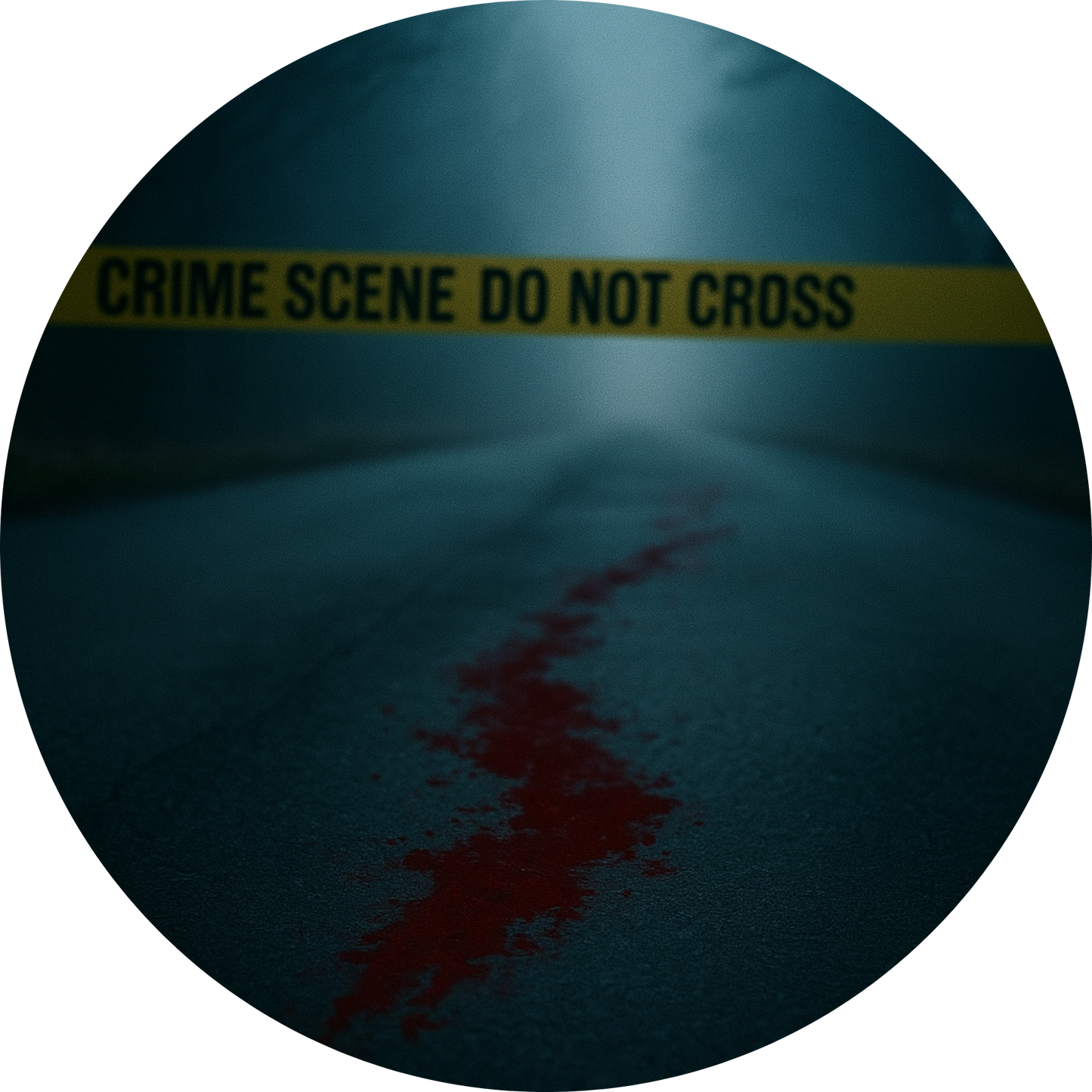 Tortenaufleger „True Crime & Crime“ – Essbares Fondantbild (rund ∅ 20 cm) Mein Shop