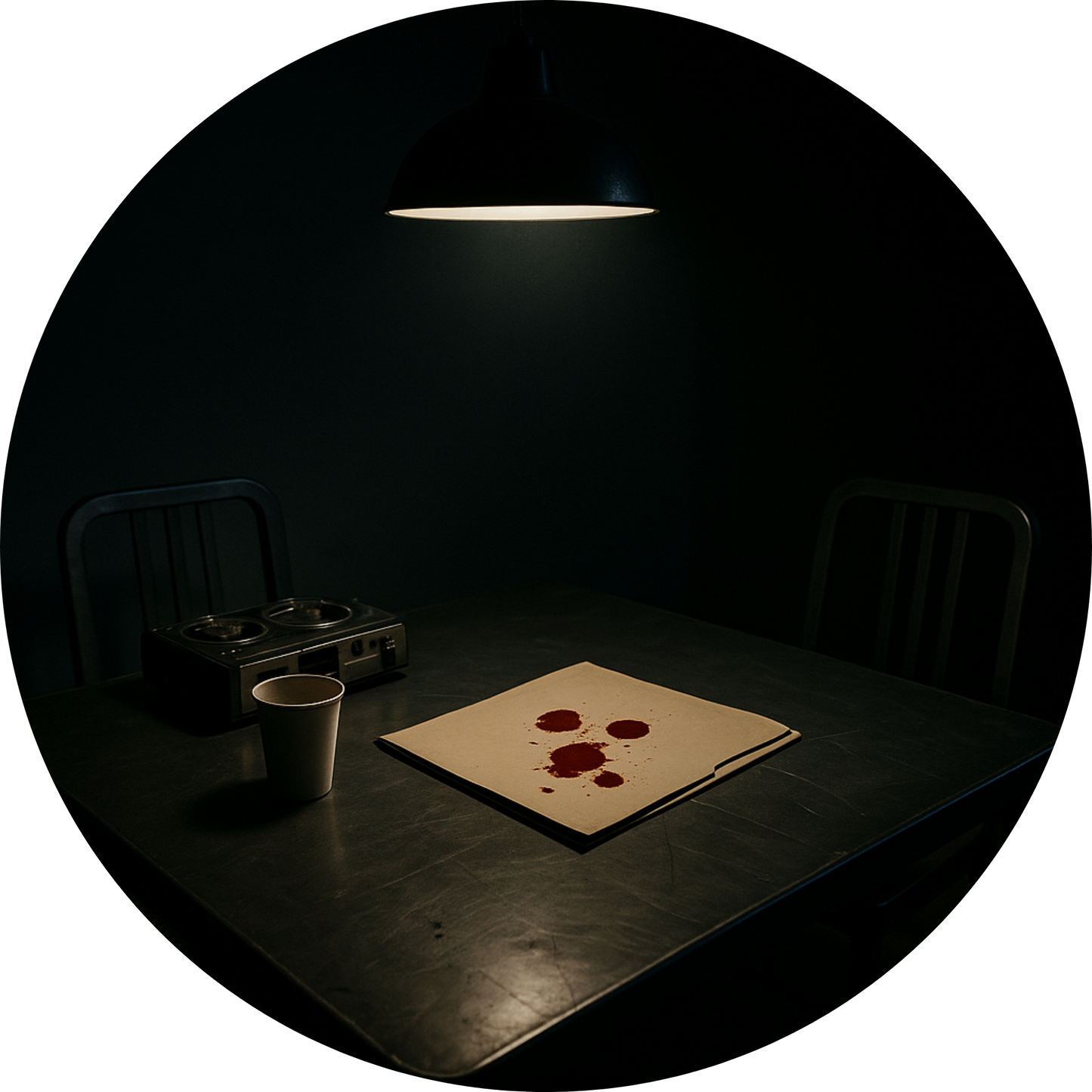 Tortenaufleger „True Crime & Crime“ – Essbares Fondantbild (rund ∅ 20 cm) Mein Shop