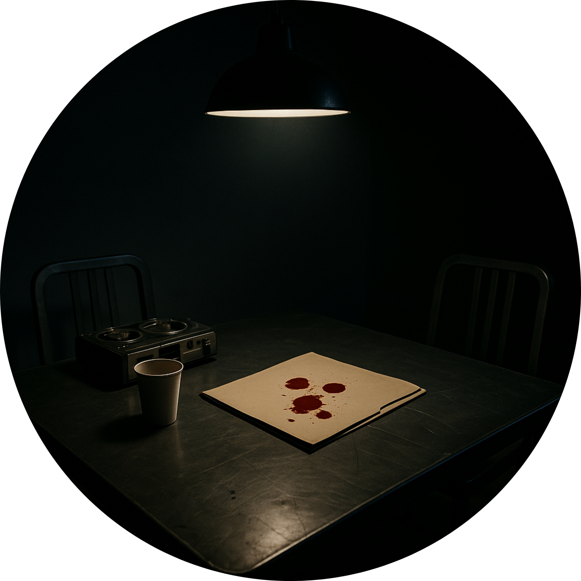 Tortenaufleger „True Crime & Crime“ – Essbares Fondantbild (rund ∅ 20 cm) Mein Shop