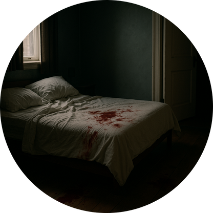 Tortenaufleger „True Crime & Crime“ – Essbares Fondantbild (rund ∅ 20 cm) Mein Shop