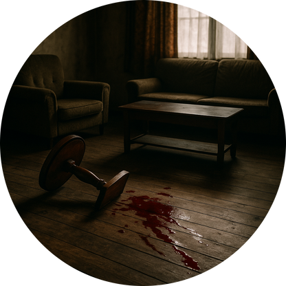 Tortenaufleger „True Crime & Crime“ – Essbares Fondantbild (rund ∅ 20 cm) Mein Shop