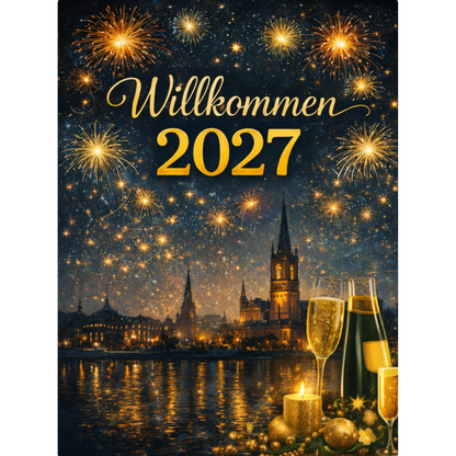 Tortenaufleger Silvester – Essbares Fondantbild (Erwachsene, DIN A4) Mein Shop