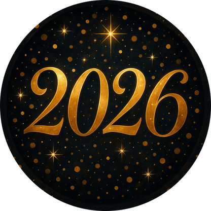 Tortenaufleger „Silvester“ – Essbares Fondantbild (rund ∅ 20 cm) Mein Shop