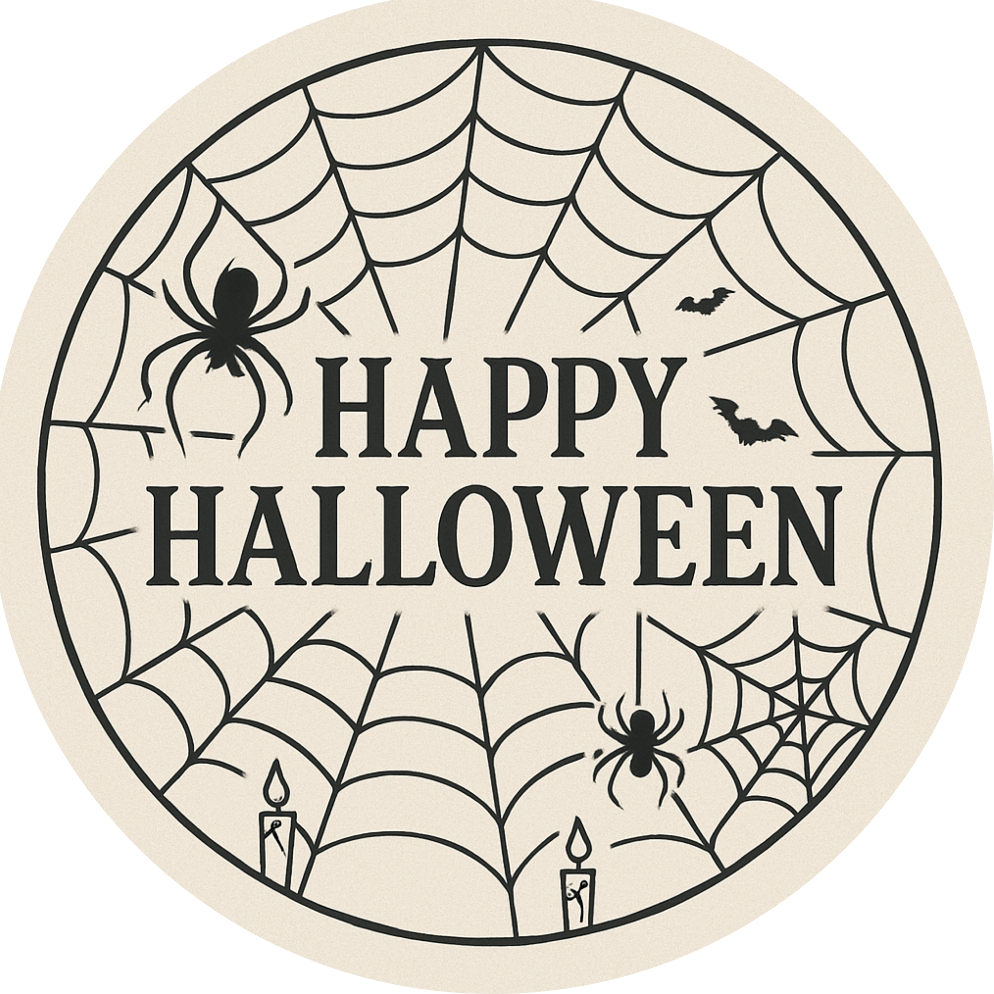 Tortenaufleger Halloween – Essbares Fondantbild (rund ∅ 20 cm) Mein Shop