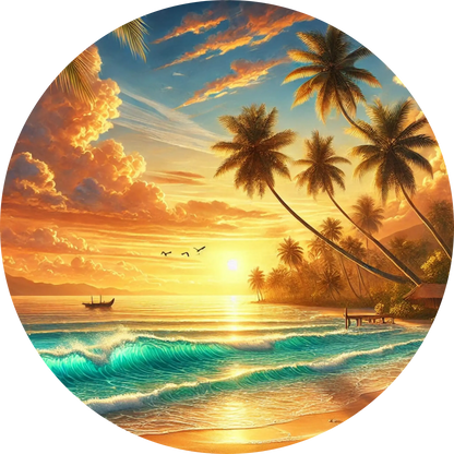 Tortenaufleger Natur & Jahreszeiten – Essbares Fondantbild (Erwachsene, rund ∅ 20 cm) - Tisch&Torte