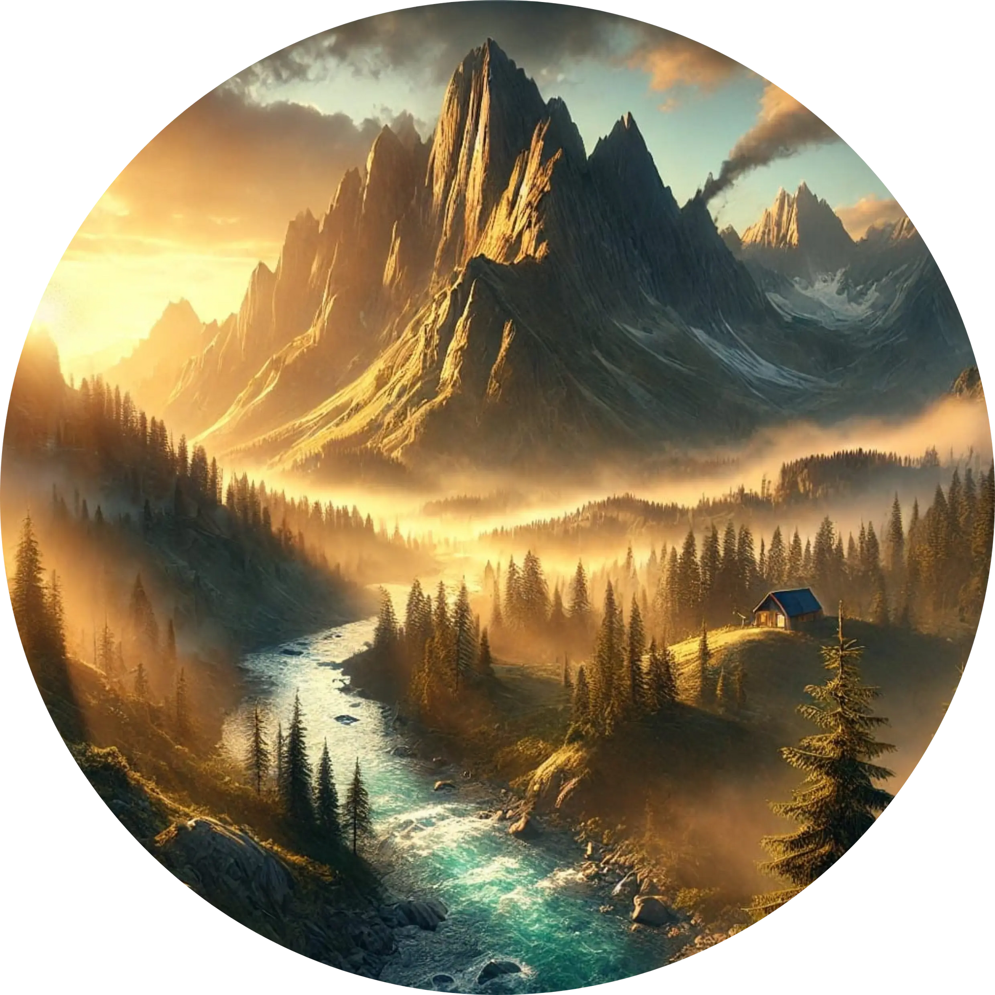 Tortenaufleger Natur & Jahreszeiten – Essbares Fondantbild (Erwachsene, rund ∅ 20 cm) - Tisch&Torte