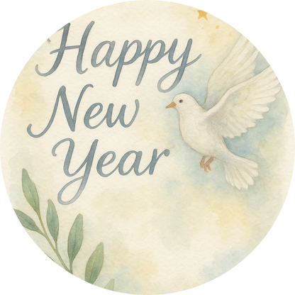 Tortenaufleger „Silvester“ – Essbares Fondantbild (rund ∅ 20 cm) Mein Shop