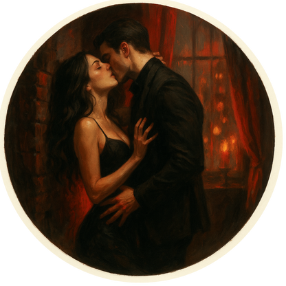 Tortenaufleger "Dark Romance & BookTok" – Essbares Fondantbild (rund ∅ 20 cm) Mein Shop