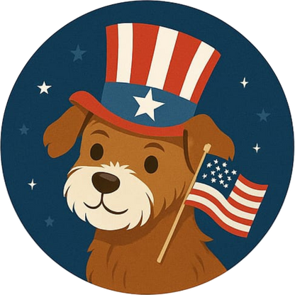 Tortenaufleger 4th of July – Essbares Fondantbild (Erwachsene, rund ∅ 20 cm) Mein Shop