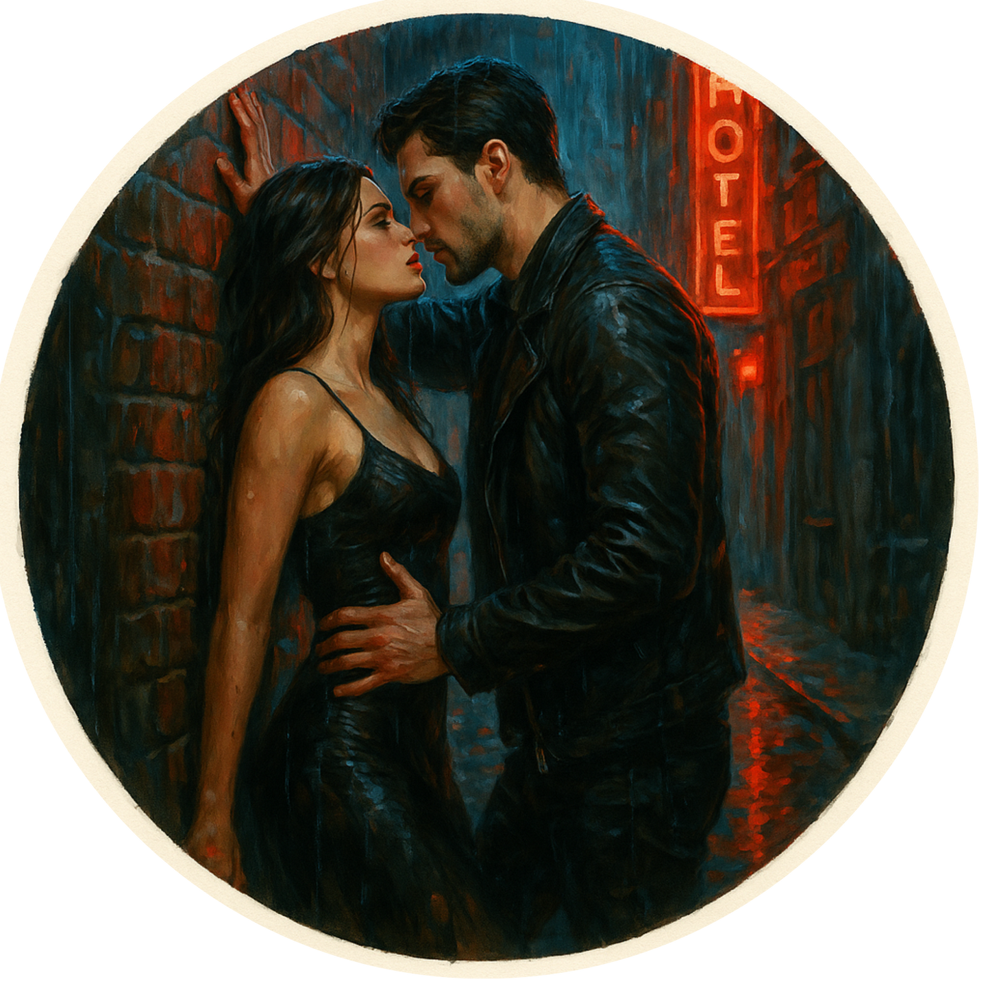 Tortenaufleger "Dark Romance & BookTok" – Essbares Fondantbild (rund ∅ 20 cm) Mein Shop