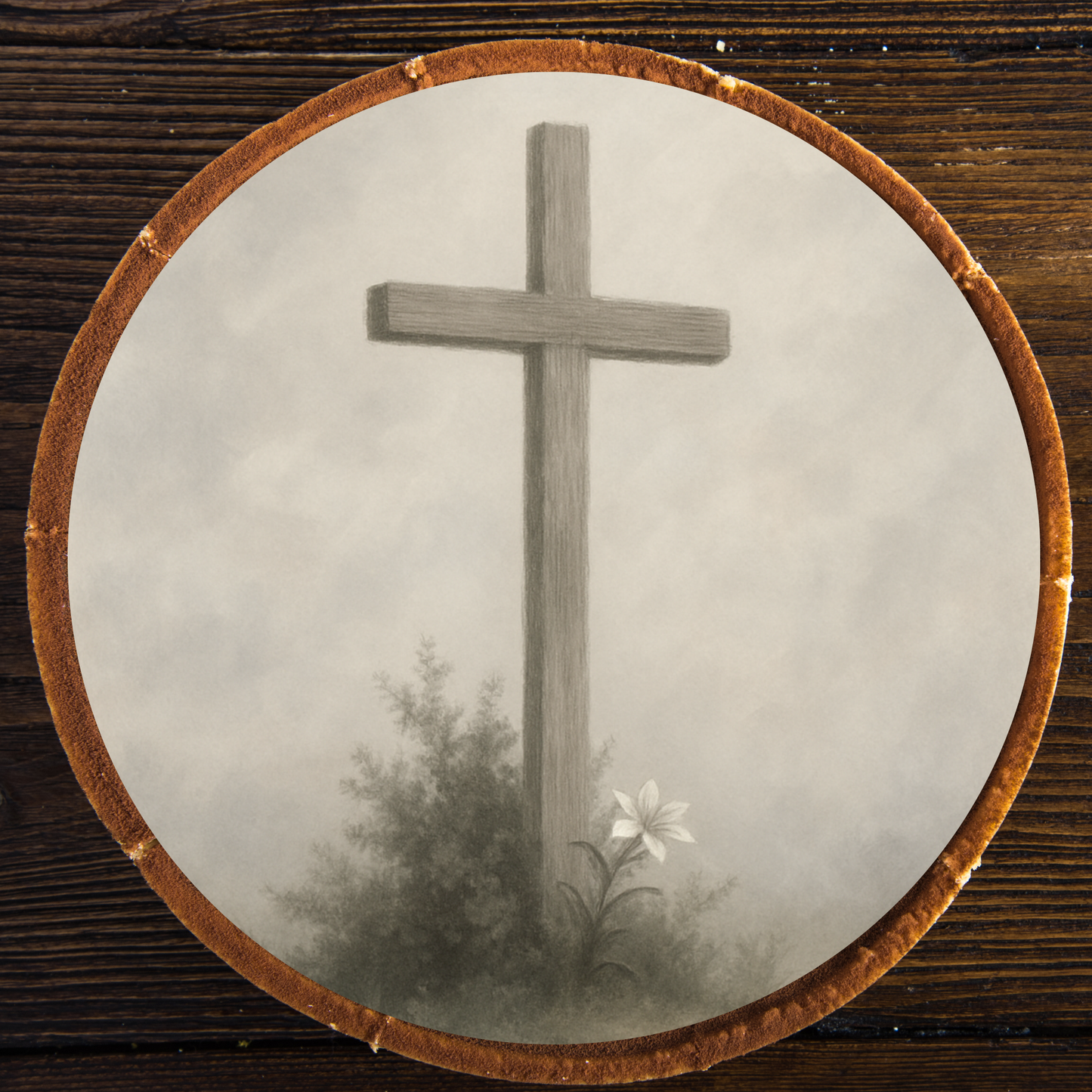 Tortenaufleger „Trauer & Erinnerung“ – Essbares Fondantbild (rund ∅ 20 cm) Mein Shop