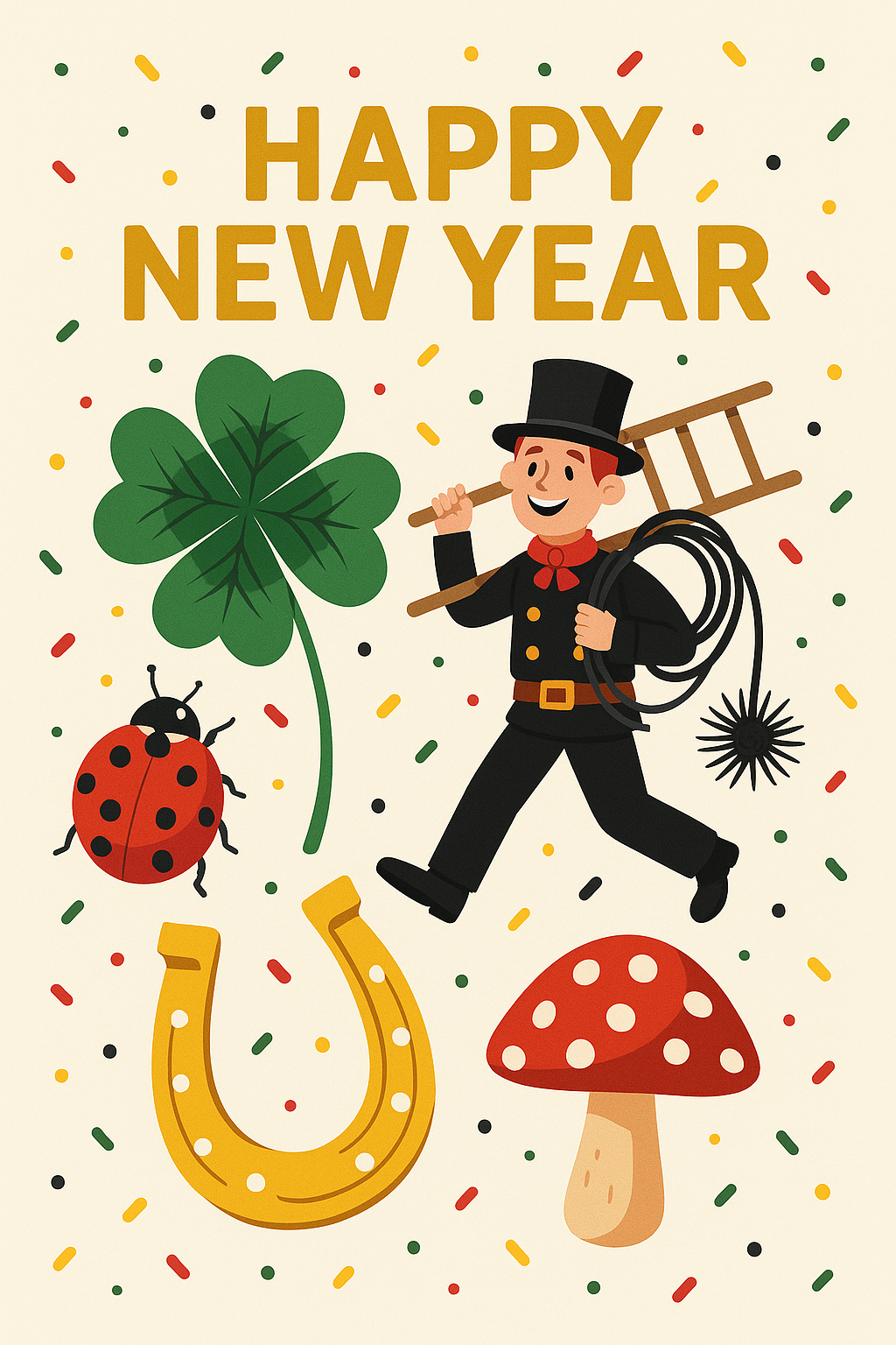 Tortenaufleger Silvester – Essbares Fondantbild (Erwachsene, DIN A4) Mein Shop