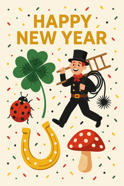 Tortenaufleger Silvester – Essbares Fondantbild (Erwachsene, DIN A4) Mein Shop