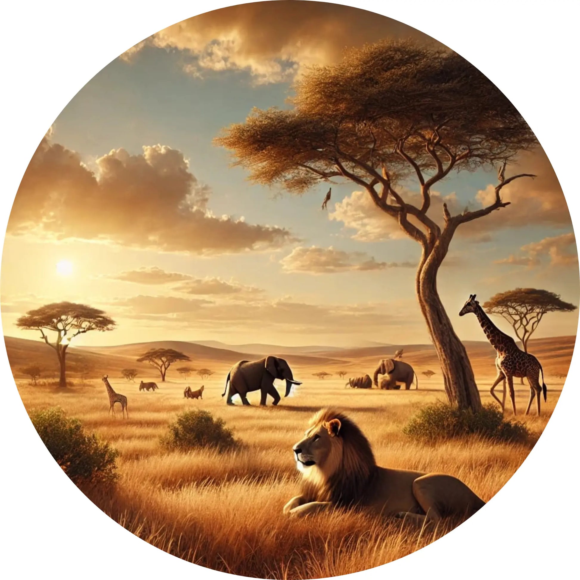 Tortenaufleger Natur & Jahreszeiten – Essbares Fondantbild (Erwachsene, rund ∅ 20 cm) - Tisch&Torte