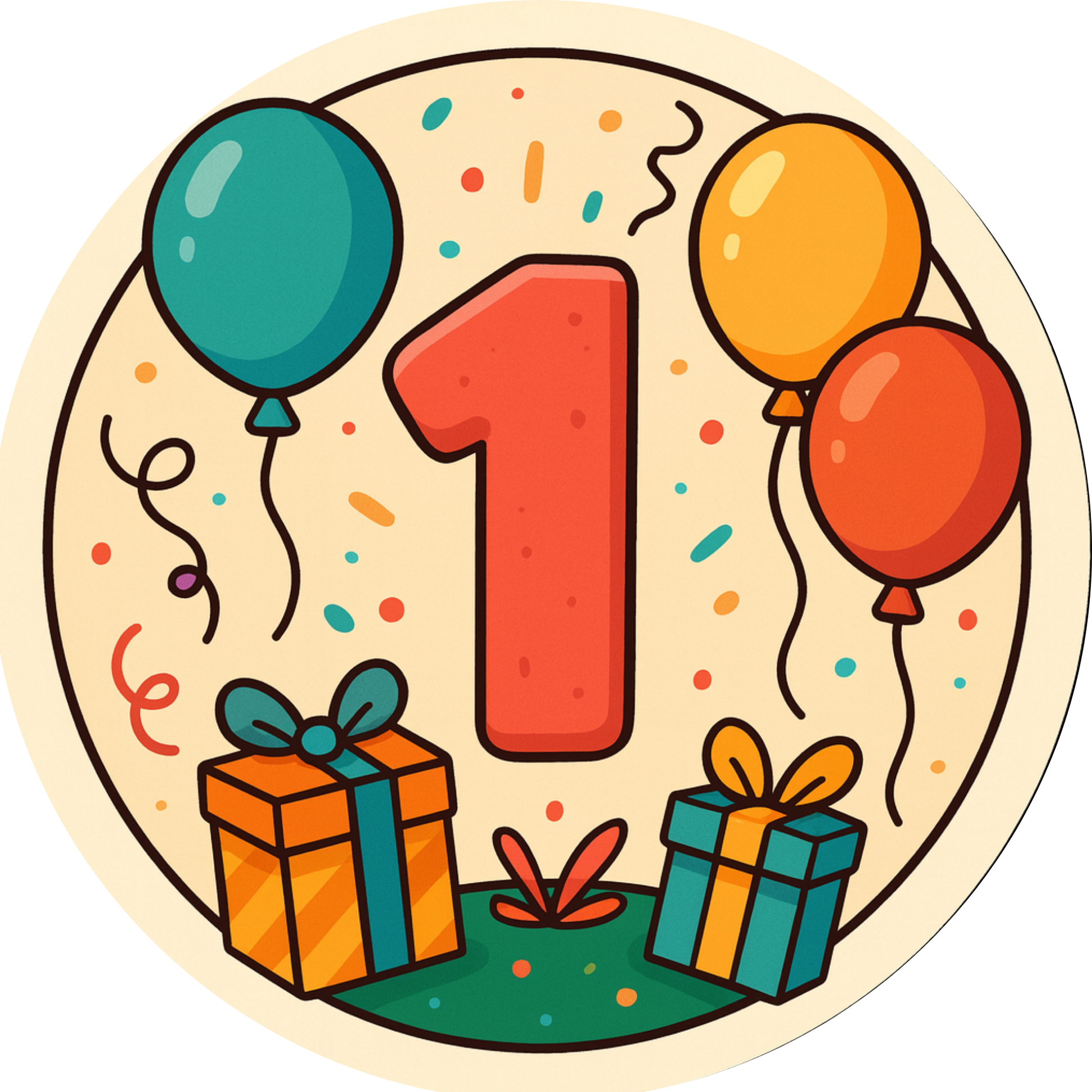 Tortenaufleger Kindergeburtstag-Motive – Essbares Fondantbild (Kinder & Teenies, rund ∅ 20 cm) Tisch&Torte