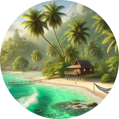 Tortenaufleger Natur & Jahreszeiten – Essbares Fondantbild (Erwachsene, rund ∅ 20 cm) - Tisch&Torte